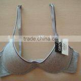 Js-1002 Popular Comfortable Sexy Half Cup Plain Sports Bra With Embossing Letters (accept OEM) thumbnail-1