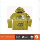 2015 Children Jackets With French Terry Boy Sweater With Hoody and Print Kids Sweater