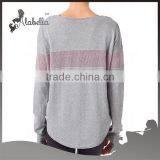 Lightgreymarl Cotton Breathable Top Assemble Knit Dance Jumper thumbnail-2