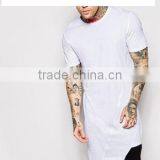 Men Blank t Shirt, Long Line , 100% Cotton thumbnail-3