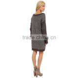 2016 Dress Round Neck Sweater Dress thumbnail-2