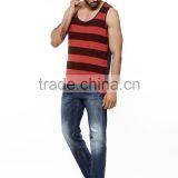 Mens Summer Over Dyed Striped Custom Rash Vest thumbnail-4