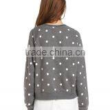Top Quality Casual Crew Neck Women Sweatshirt Without Hood thumbnail-3