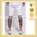 High Quality Stretchy Mens Denim Shorts Stylish Ripped Denim Jeans Shorts thumbnail-2
