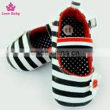 Fashion Stripes Newborn Crib Shoes Baby Shoes Toddlers Soft Shoes thumbnail-3