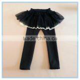 Girl Leggings With Skirt, Children's Boutique Render Skirts Leggings, Warm Thick Autumn and Winter Kid's Lace Skirted Leggings, thumbnail-1