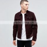 New design Wine shirt style men plain lapel causal jacket for young men with button and pocket