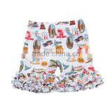 Wholesale Boutique Ruffle Kids 100% Cotton Ruffle Girls Summer Shorts thumbnail-4