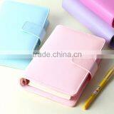 A6/A6 Faux Leather Cover Loose Leaf Agenda Planner Custom Daily Planner Dairy With Clasp/insert Pocket /pen Holder thumbnail-1