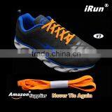 Flexible No Need Tie Footwear Laces for Outdoor Sports Sneakers - Customized No-Tie Red Shoelaces Fits Running Shoe Casual Shoes thumbnail-4