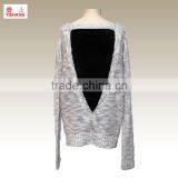 New Fashion Lady Sweater ,79%Acrylic 19%Cotton 2%Polyester thumbnail-2