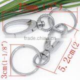 Wholesale 5 PCs Silver Tone Clasp Key Rings 75mm thumbnail-3