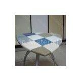 Fast Food Restaurant Round Marble Top Dining Table for 4 Various Shapes OEM