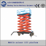 4M to 18M height four wheels mobile scissor lift platform or lift table