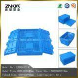 Wholesale Plastic Folding Mesh Style Crate With Attached Lid thumbnail-1