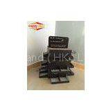 Balck Four Side Cardboard Counter Display With Pockets Gift Items Show Case