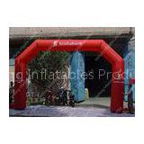 Red Color Polyester Inflatable Entrance Arch With Digital Printing For Marquees