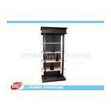 Fashionable Black Solid Wooden Display Racks SGS For Wine Presenting