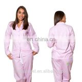 Pink Herringbone Side Pockets & Back Pocket Flexible Fit Pajama Woman Sleepwear