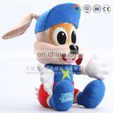 OEM Sitting Long Ears Brown Soft Plush Rabbit Toy With Bag thumbnail-5