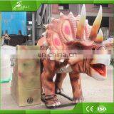 KAWAH Amusement Park Coin Operated Triceratops Kiddie Rides Animatronic Dinosaur Rides thumbnail-4