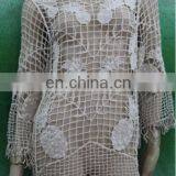 2016 Custom Women Clothes Tops Sexy Engraving Flower Long Sleeve Lace Blosue