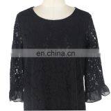 2017 Latest Korea Style Black Color Elegant Lace Three Quarter Sleeve Party Dress Evening Wear thumbnail-6