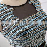 Gorgeous Mermaid Sexy Open Back Crystal Evening Gowns Evening Dresses LX303 thumbnail-5