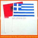 National Cheering Handflag Made of Polyester With Plastic Pole