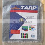 120gsm silver coated PE tarp 10x12m with aluminium montage eyes for any cover purpose