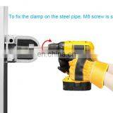 304 Stainless Steel D Shape Square Wall Mounted Glass Clamp Clip Bracket Holder on Tempered or Laminated Glass thumbnail-7