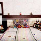 Stylish Vintage Home Decor Quilt Designer Handstiched Kantha Work Bed Cover Handmade Cotton Ethnic Bohemian Bedspread