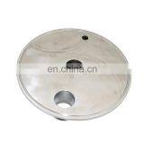 Stainless Steel Sanitary Flat End Cap for Connection Bottom Base thumbnail-4