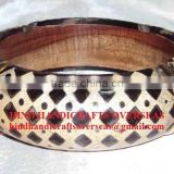 Small Square Pattern Designer Horn Bangle For Women 10473