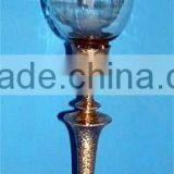Metal Hurricane Lamp With Glass Chimney thumbnail-4