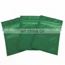 Matte Frosted 3 Side Seal Bag Green Mini Zip Lock Bags 3 Side Seal Zipper Bag Mylar Food Packaging Pouch PE Food Package Free thumbnail-1