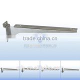 2mm thickness metal chrome shelf bracket for slatwall