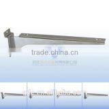 2mm Thickness Metal Chrome Shelf Bracket for Slatwall thumbnail-1