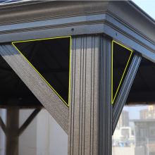 3.65*4.85m Sunshade Waterproof Gazebo Outdoor Use thumbnail-4