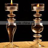 Clear Glass Candlesticks