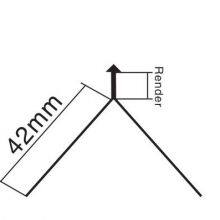 Easy Installation Plaster Corner Beads PVC Leg 42mm for Architecture thumbnail-1