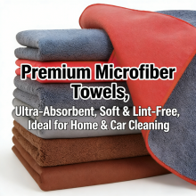 New Car Wash Towel Cleaning Cloth Double-sided Thickened Suede Fabric thumbnail-2