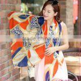 China Factory for Woman Scarf,Fashionable Printed Scarf, Silk Scarf thumbnail-1