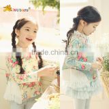 Fashion Cotton Blouse For Girls 2-6 Years 2015 New Designs Children Clothing