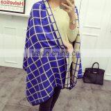 Latest Design Soft Warm Maxi Wool Cashmere Ladies Plaid Shawl thumbnail-6