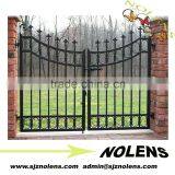 Decorative Home Security Wrought Metal Gates/Custom Made Beautiful Wrought Iron Gates Models for Outdoor