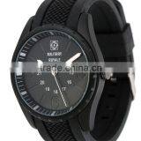 Military Royale Men's Hand Watch Black Rubber Strap Quartz Water Resistant Watch Polit Watch thumbnail-4