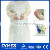 Thumb up Disposable Nonwoven Latex Free Coated PE Isolation Gown thumbnail-1