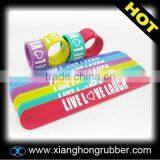 Latest Promotional Silicone Slap Bracelet thumbnail-1