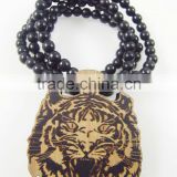 2015 custom fashion hiphop wooden necklace